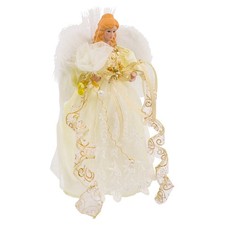 Kurt Adler LED Angel Treetop, 12-Inch 12in, White
