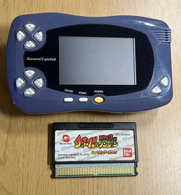 Bandai WonderSwan Swan Crystal Blue Violet Console System No Box Tested Japan