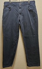 Carhartt Rugged Flex Relaxed Fit Canvas Work Pants 36x30 Blue 5 Pocket Men