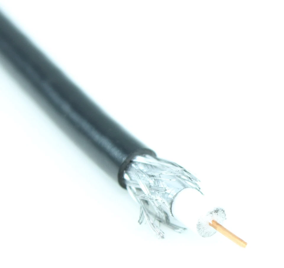 1000ft RG6/18AWG 6G-SDI (4K) Bulk Coax HD Video Cable 6Ghz Black - Image 2 of 2