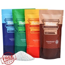 Relax Spa Bath Salts Variety Pack 4oz 4 Pack