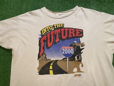Vintage 90s Into The Future T Shirt Mens XL Millennium Y2K Interstate 2000 VTG