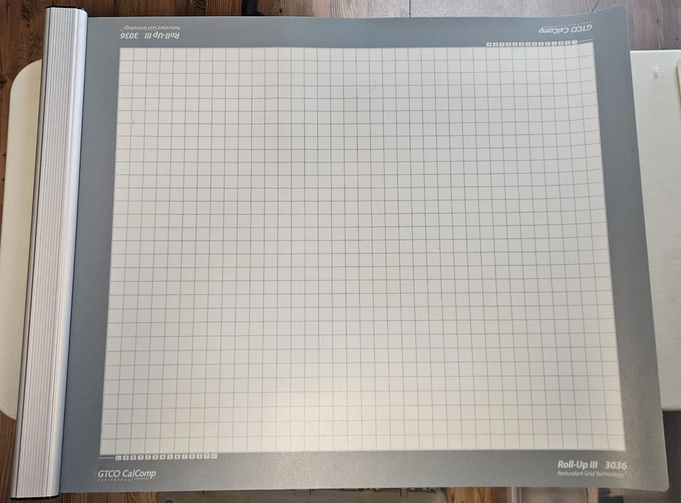 GTCO Calcomp Roll-up Digitizer III 3 USB 30 x 36 Inch W/ Case  - Image 4 of 4