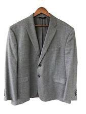 Jos. A. Bank Traveler's Collection 100 Wool Herringbone Jacket Blazer 42S EUC