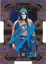Shawn Spears Autographed 2024 Panini Select WWE Pro Wrestling Trading Card