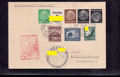 DR Zeppelin document Germany trips 1939-Eger Zeppelin landing in the Sudetenland