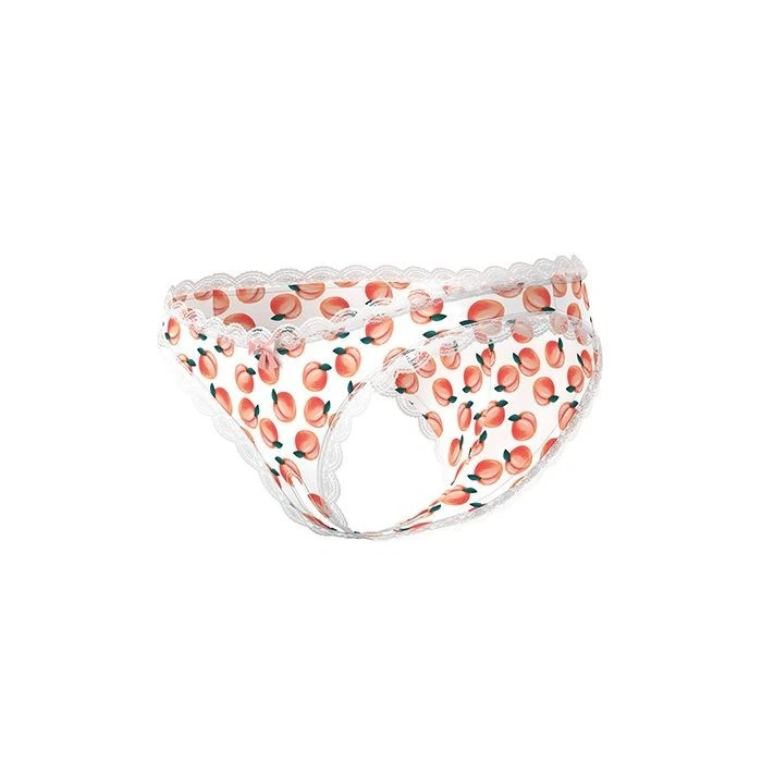 BRAGUITA MÁGICA SEDA DULCE GOLOSINAS ENTREPIERNA CON 2 PAQUETES LUBRICANTE COMESTIBLE MELOCOTÓN Foto 4 de 4