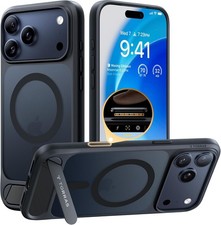 TORRAS Magnetic Seamless Stand for iPhone 17 Pro Case Black