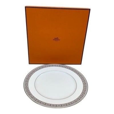 Hermes Egee Lune Dessertteller 22,5 cm Geschirr Porzellandose gebraucht
