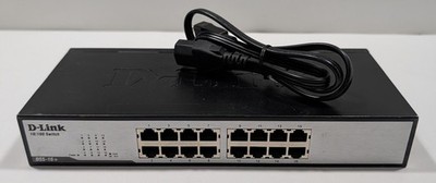 D-Link DSS-16+ 16-Port 10/100 Unmanaged Rackmount Ethernet Switch w/Power AC