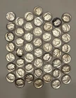 1948-1964 Roosevelt Dimes Roll of 50 $5 Face, 90% Silver, Circulated