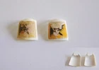 Playmobil (L82c02) MIDDLE AGES - Lot of 2 Vintage Black Eagle Breastplates 3261 Damaged