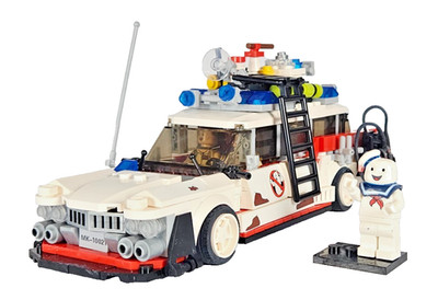 Mould King 10021 Ghost Bus Ecto 1 Stay Puft Marshmallow Man Figuren Set ohne OVP.