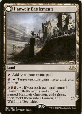 2016 Magic the Gathering MTG #204 Hanweir Battlements - Land