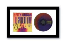Keith Urban Autographed Signed 7x12 Custom Framed CD Speed of Now ACOA