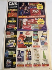 HUGE 20 x 12" CVS/pharmacy 2013 Insert Fall / Halloween VTG Rare MINT CONDITION!