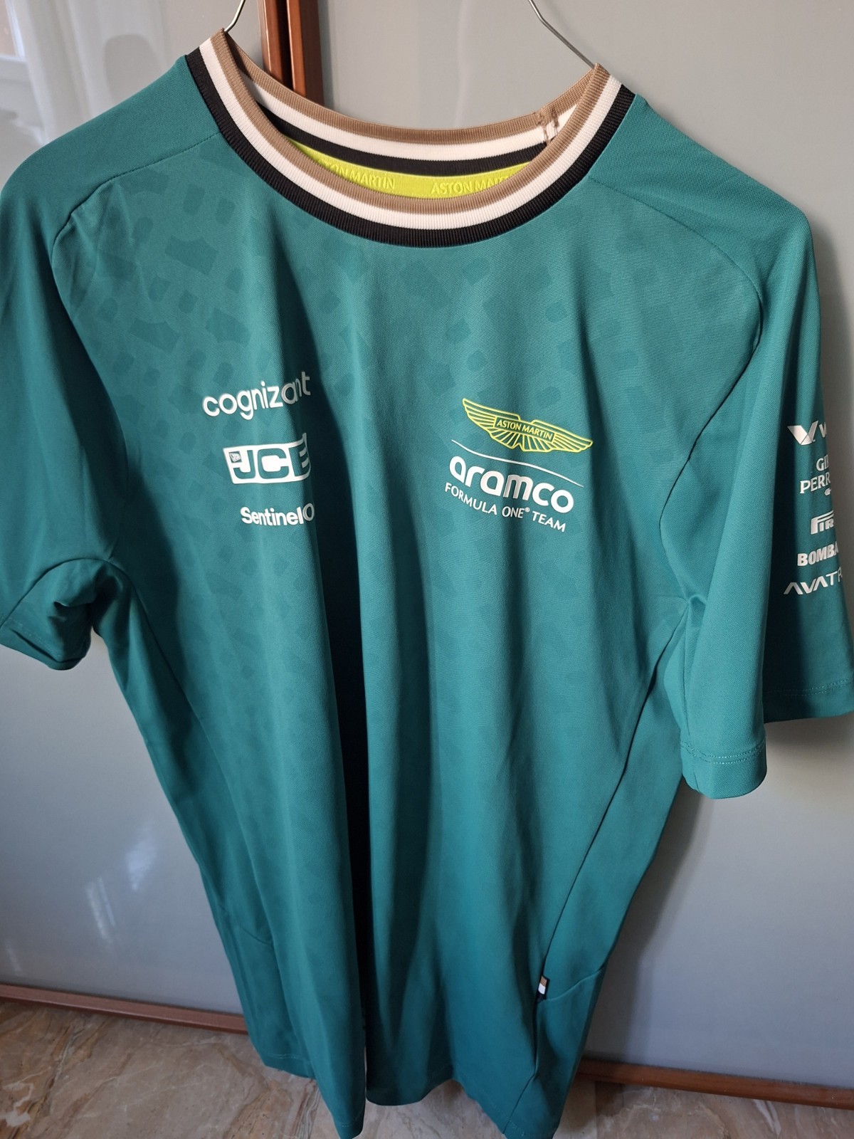 Aston Martin Aramco F1 Team T-shirt uomo verde M jersey