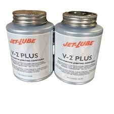2 Pack V-2 Plus Jet Lube 236g Pipe Jointing Compound Water Gas Seal