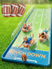 Funscape Triple Water Slides for Kids Backyard, 20FT Water Slide W/ 3 Bodyboards