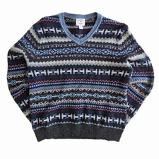 Brooks Brothers Red Fleece Patterned Knit Sweater S