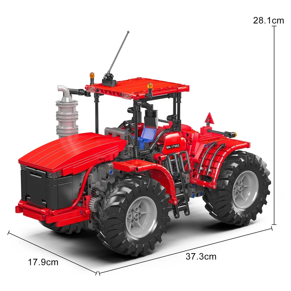 Mould King 17082 Remote Controlled Tractor Red Car Model Building Block Toy Gift - Image 4 of 4