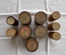 Lot 10 boîtes vides pour Cylindre de Phonographe en Cire PATHÉ/DUTREIH