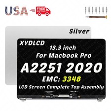 for MacBook Pro Retina 13" A2251 2020 EMC3348 LCD Screen Display Assembly Silver