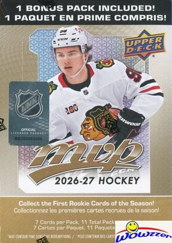 2026/27 Upper Deck MVP Hockey MASSIVE EXCLUSIVE Sealed Blaster Box-(73) Cards!
