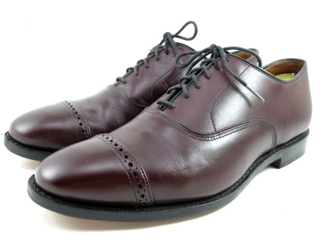 Allen Edmonds "Fifth Avenue" Men's Leather Cap Toe Oxfords 9.5 E Burgundy (691N) - Image 4 of 4