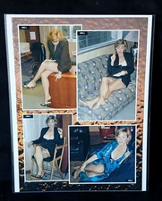 Vintage Glamour Magazine Ad - Stockings Heels Pinup Photo Art -   LS-89