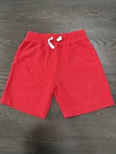 Hanna Andersson Kids Unisex Red Cotton Shorts Size 4 100 cm