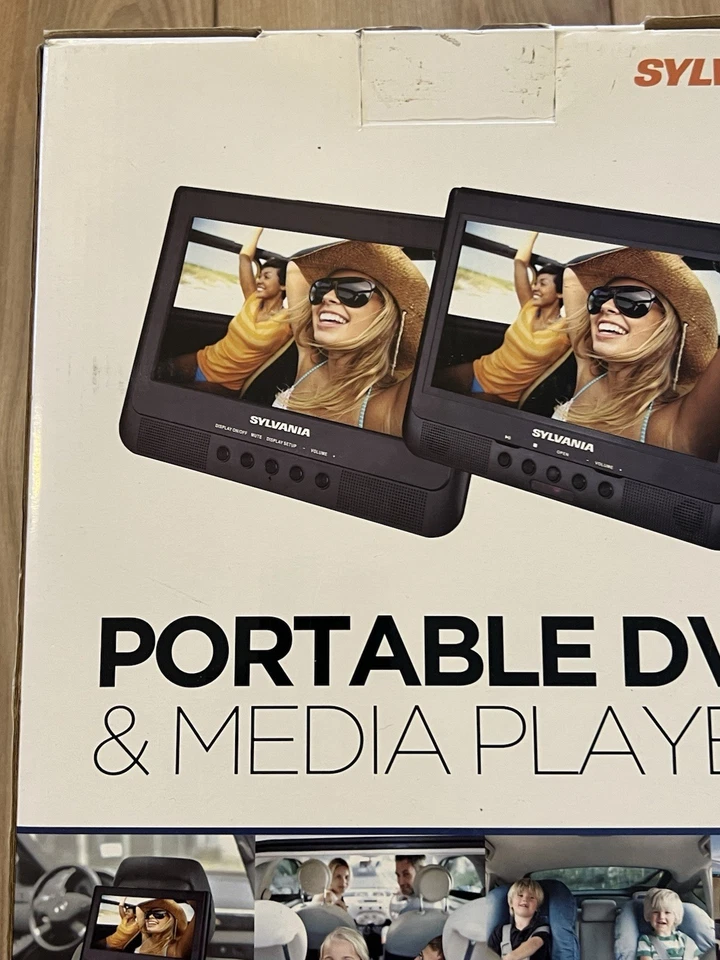 Sylvania SDVD1010 Dual Screen Portable DVD / Media Player 10.1” New In The Box - Image 2 of 4