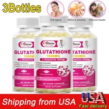 L-Glutathione 1000mg Tablets – Liver Health, Antioxidant, UV Protection Support