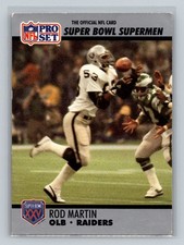 1990-91 Pro Set Super Bowl XXV Silver Anniversary Commemorative #99 Rod Martin