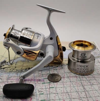 SHIMANO STRADIC 4000FH SPINNING FISHING REEL *SUPER MEDIUM ACTION w/EXTRA SPOOL