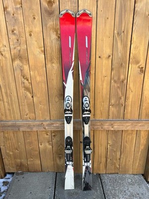 VINTAGE 61'' Alpine Snow Skis Signed DYNASTAR Great for Decoration RED Finish