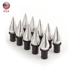 10PCS CNC Bike Spike Bolts Windscreen Fairings License Plate M5 Universal Screws