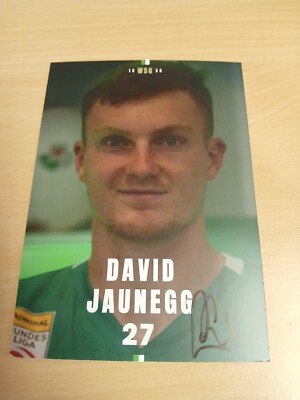 Signed postcard David Jaunegg WSG Tyrol new 