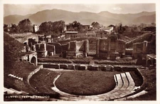 Postcard Pompei Teatro Tragico Italy RPPC Real Photo
