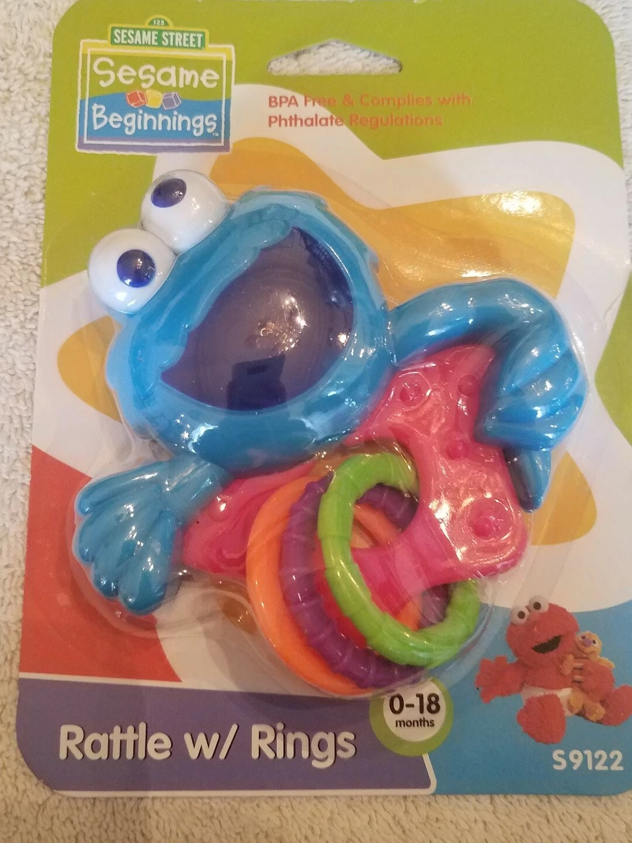 Sesame beginnings hotsell rattle with rings