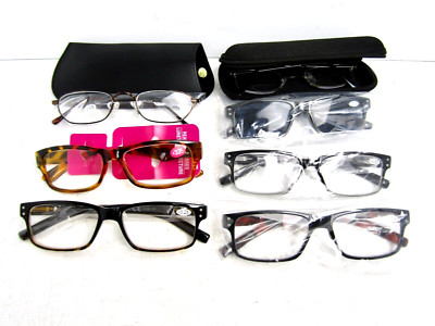 +3.25 LOT OF 7 NEW Reading Glasses Readers Fashion Eyeglasses, Unisex  ATL9/24