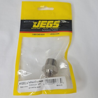 #ad #ad JEGS 105524 Fuel Pressure Adapter Fitting $11.97