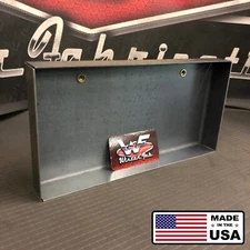 Recessed License Plate Box - Frenched - Steel - Hot Rod Minitruck WinterFab