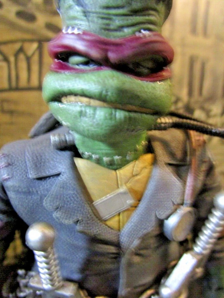 NECA tmnt Teenage Mutant Ninja Turtles Raphael Frankenstein Monstruos Universales~ Foto 2 de 4