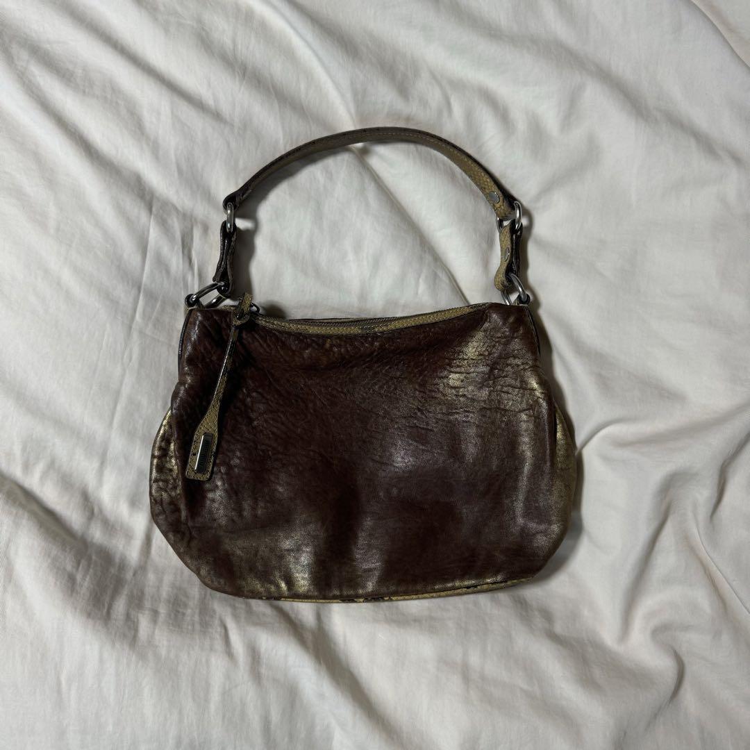 MIU MIU handbag y2k archive vintage leather 2000s logo brown MIU MIU handbag y2k archive vintage leather 2000s logo brown