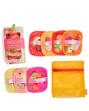 The Original MakeUp Eraser Juicy Optimism 7 Pc Set 5" x 4" With Laundry Bag