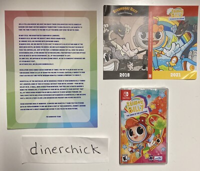 Rainbow Billy: The Curse of the Leviathan - Nintendo Switch - Kickstarter - New!
