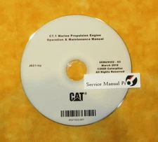 SEBU9322 CAT C7.1 Marine Propulsion Engine Operation Maintenance Manual CD JEZ