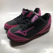 Mizuno Women's Finch Franchise 7 Softball Cleats Black/Pink Size 7.5 NEW NO BOX