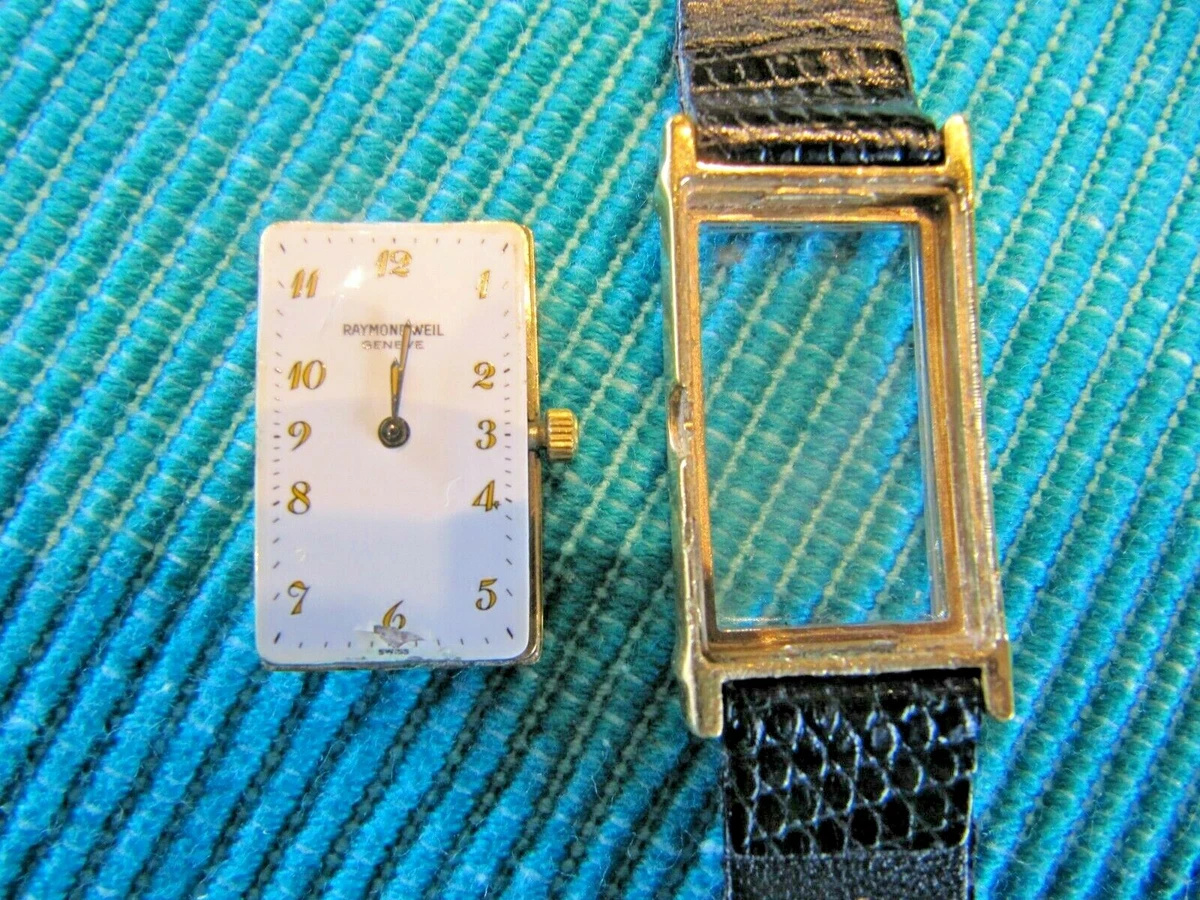 Vintage Raymond Weil 10M 18 K Gold Electroplated 5741 Watch W